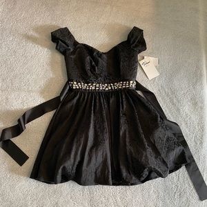 NWT Black and Rhinestone Party Dress
